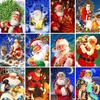 5D Diamond Painting Christmas Full Round Kit Embroidery Mosaic Picture Cross Stitch Wall Sticker Gift DIY Home Decoration