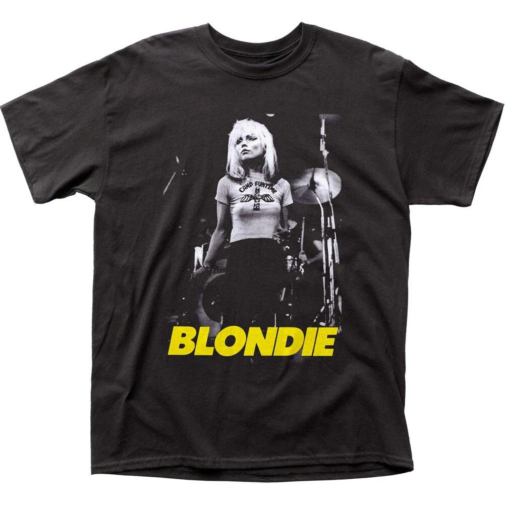 Футболка Blondie Funtime Мужская Рок-н-ролл Музыкальная группа Футболка Новая Черная