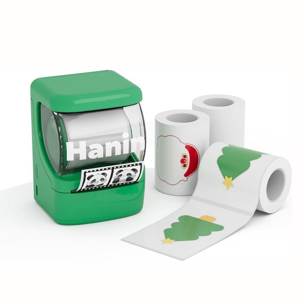 HPRT New 1 Label Printer Label Writer Christmas Set Christmas Compatible with Compatible with Thermal Printer for Label Sticker Tepra Label Bluetooth