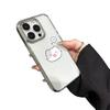Electroplated Silver Frame Cat and Fish Design for Apple 17 Pro Max 16/15/14/13 Pro