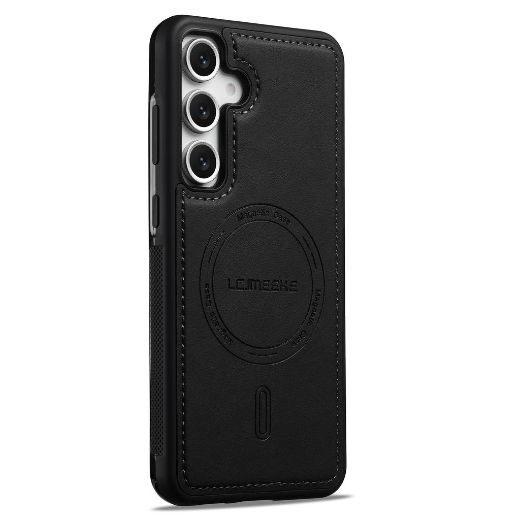 LC.IMEEKE L6 For Samsung Galaxy A35 5G Case PU Leather Coated PC TPU Phone Cover Magnetic Case