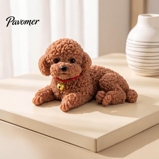 Stress Relief Squeezing Toy Dog with Anti-slip Mat, Puppy Squeeze for Reducing Car Dashboard Desktop Decor, Anti-Anxiety Pet Sensory Toy, Lover