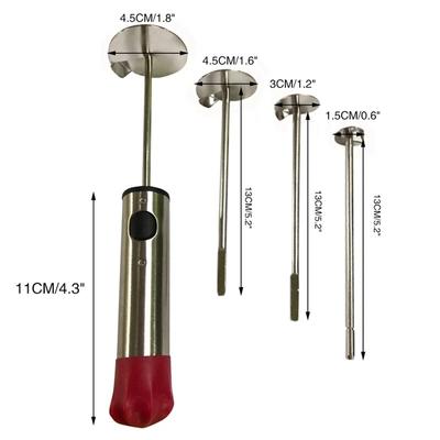 Набор для удаления сердцевин фруктов и овощей для овощей, открывалка для ям, устройство для удаления сердцевин, дрель для овощей, кухонный инструмент