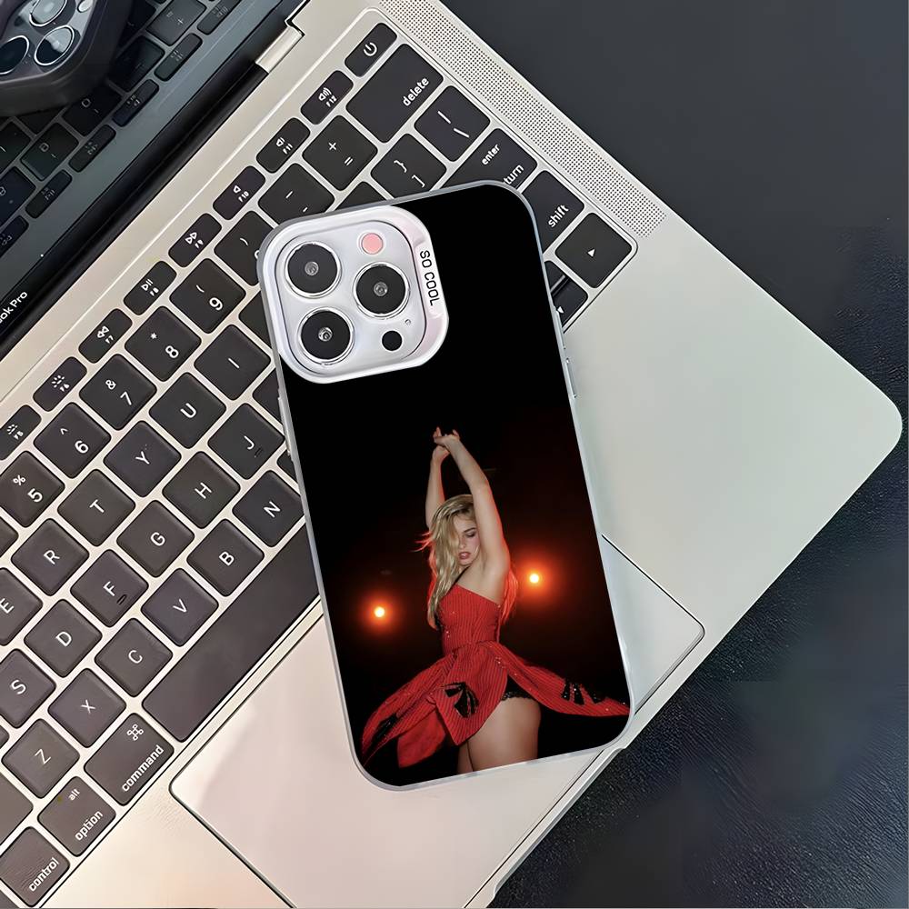 A-Addison R-Rae певица Для iPhone 17,16,15,14,13,12,11,Mini,Pro,E,SE4,XS,MAX Белый Ударопрочный Конфетный Матовый Чехол
