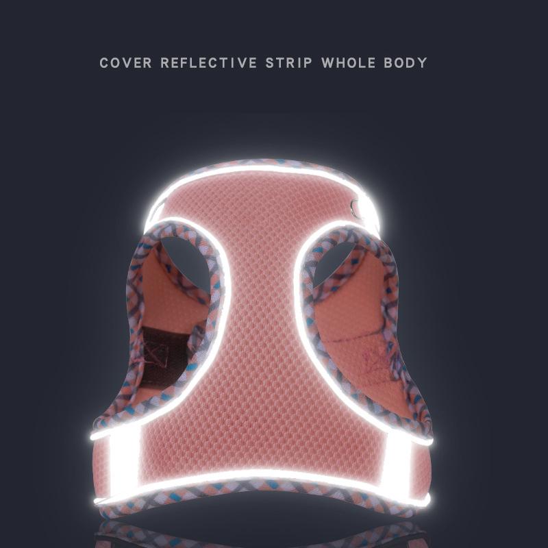 Outdoor Walking Pincher Dog Harness and Leash Set for Small Medium Dogs Chihuahua Mascotas Vest Harnesses Pomerian Accessories