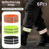 6Pcs Elastic Reflective Bands Adjustable Wrist  Ankle Straps  Construction