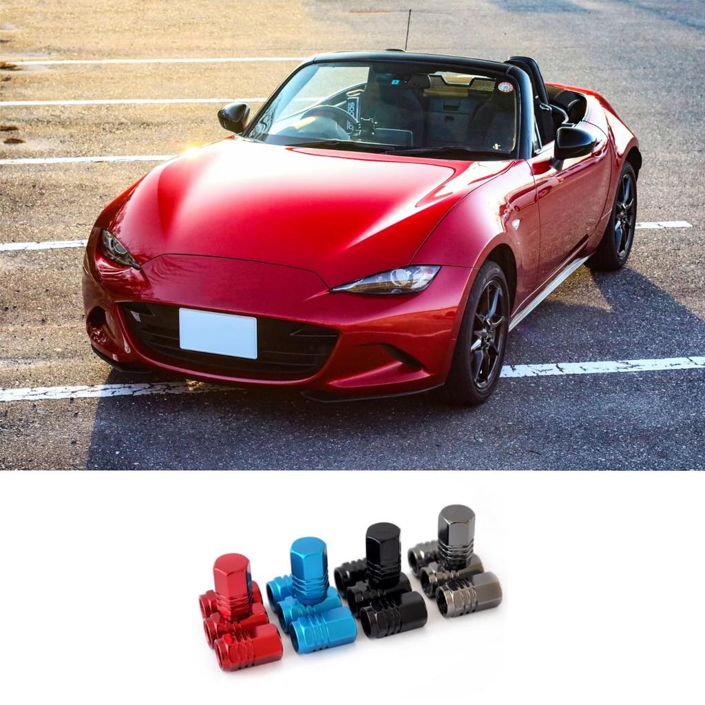 SowKow 4 шт. Красные колпачки воздушных клапанов Авто Мотоцикл Декоративные детали Устойчивые к коррозии Красные