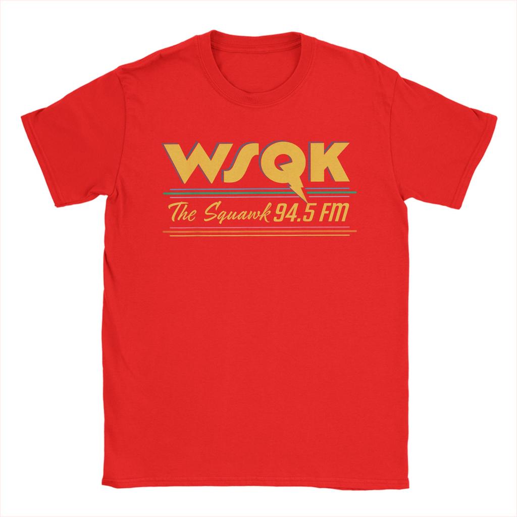 2026 Summer Season 5 WSQK The Squawk 94.5 FM Logo Retro Novel T-shirt Cotton Casual Plus Men's T-shirt StreetWear Y2K