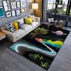 Galaxy Landscape with Saturn suitable as a non-slip mat for the living room or bedroom sofa