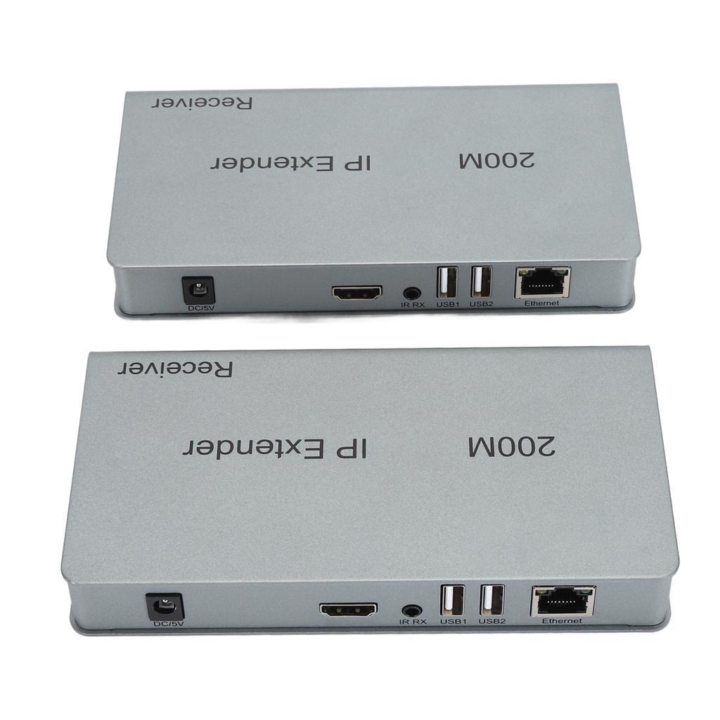 200M KVM IP Extender RJ45 IP Network KVM Over IP Extender Over Cat5e Cat6 HD Multimedia Interface