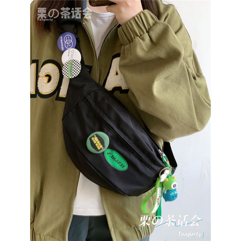 Сумка на пояс для мобильного телефона в японском стиле, в стиле инс, модная мужская нагрудная сумка, минималистичная универсальная сумка, женская повседневная спортивная сумка-мессенджер, мужская