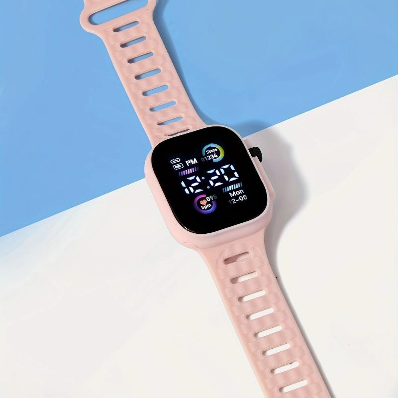 1 шт. Крутые модные часы Мужские и женские спортивные часы с пульсометром Единорог Студенческие электронные часы