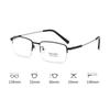 Titanium Alloy Reading Glasses for Men Women Fashion Trendy Business Half Frame Eyewear Anti Blue Light Presbyopia Eyeglasses