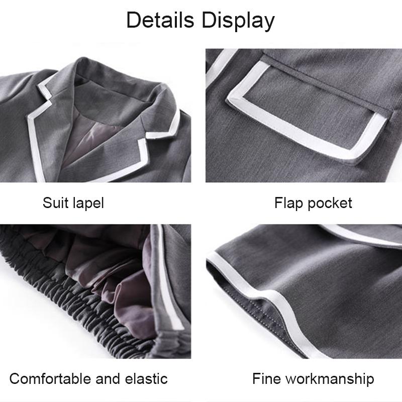 3 шт./компл., костюм для девочек, весенне-осенний детский костюм с длинными рукавами, юбка, осенний стиль колледжа, униформа JK, костюм-тройка