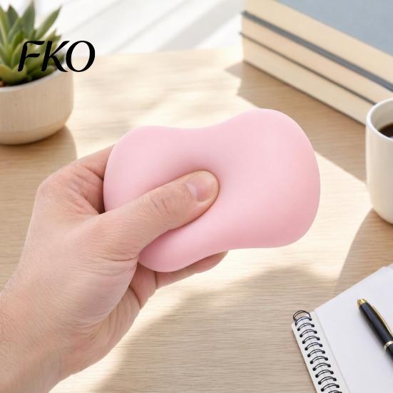 Portable Stress Reliever Relief Crunchy Soap Toy, Bead-Filled Squeeze Fidget Non Adult Toy Rebound Shapeable Shaped Sensory Gift for