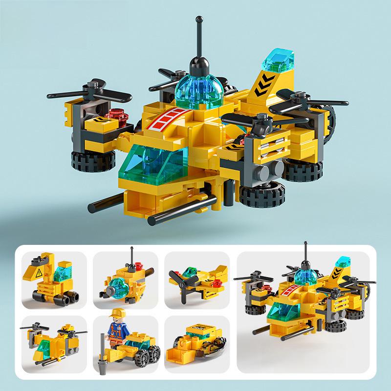 Совместимые строительные блоки Lego: Детские развивающие игрушки на тему военной и инженерной техники