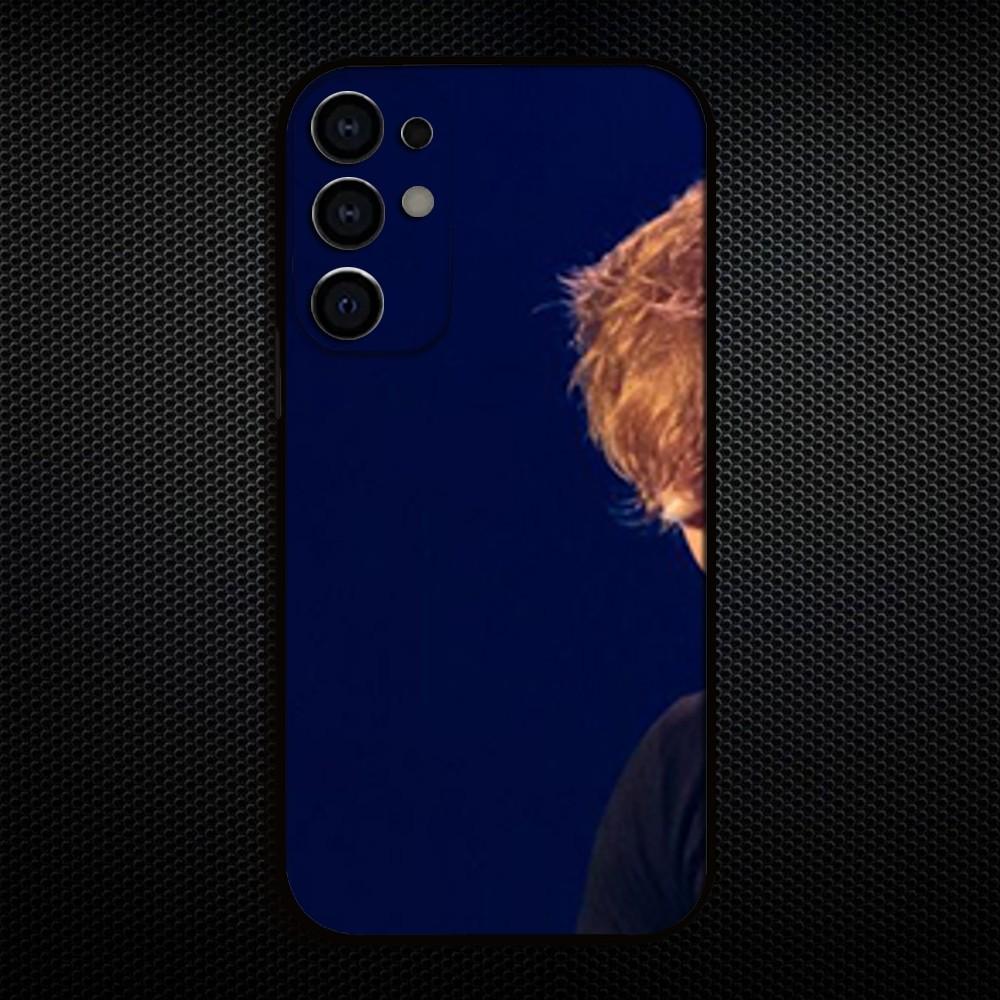 Чехол для телефона Ed Sheeran Певец Для Samsung S25,S24,S21,S22,S23,S30,Ultra,S20,Plus,Fe,Lite,Note,10,9,5G Черный Чехол