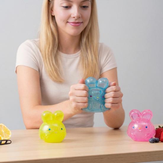 DYS Bunny Jelly Игрушка-сквиш, Портативный мягкий ТПР, Снятие стресса, Снятие давления, Отскок, Фиджет, Сенсорный мяч для детей и взрослых