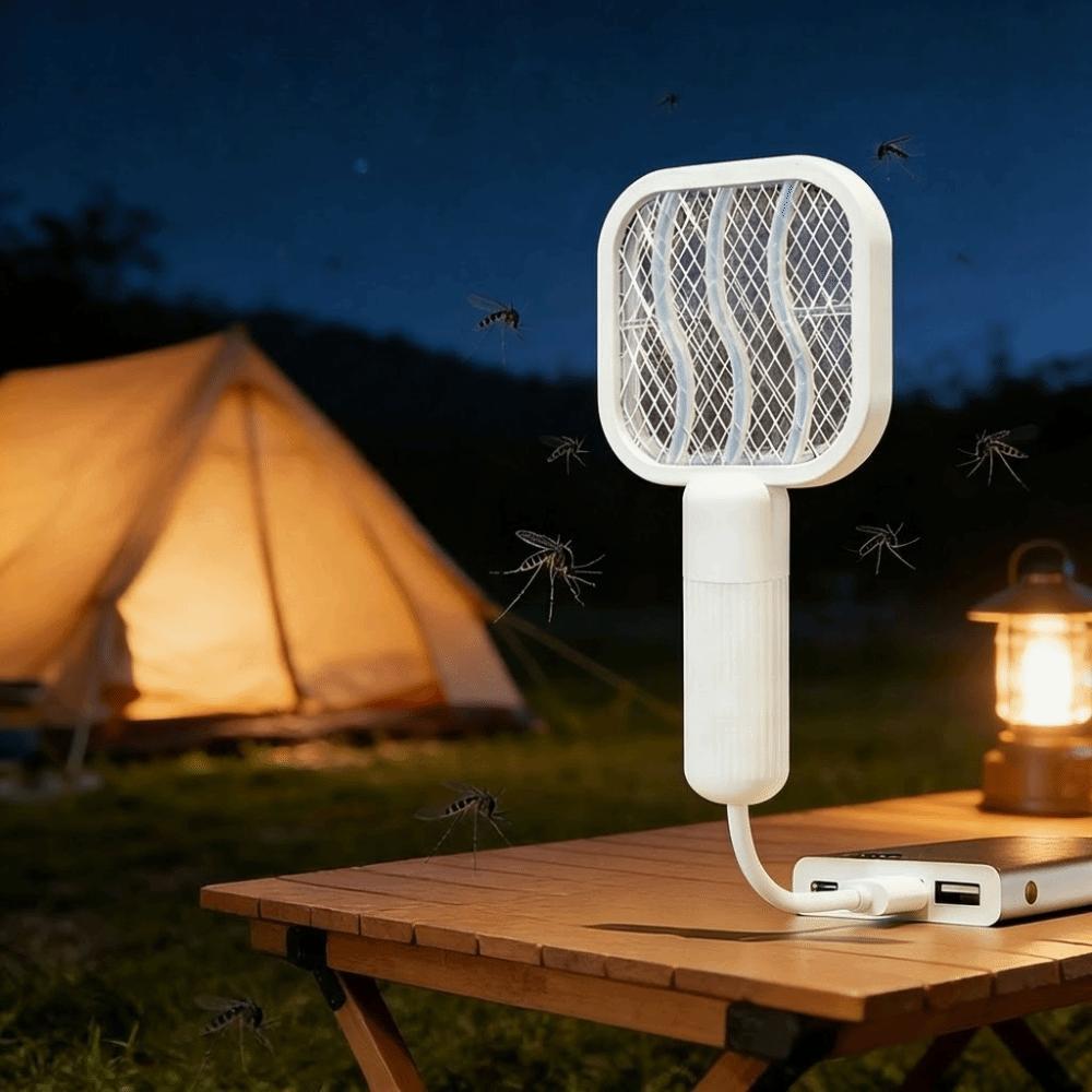 Mini Insect Racket Portable Mosquito Killer Lamp Pest Control Physical Mosquito Trap Racket Garden