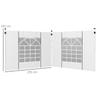 Gazebo Side Panels 2 Pack Sides Replacement For 3x3(m) Or 3x6m Pop Up Gazebo With Windows And Doors White