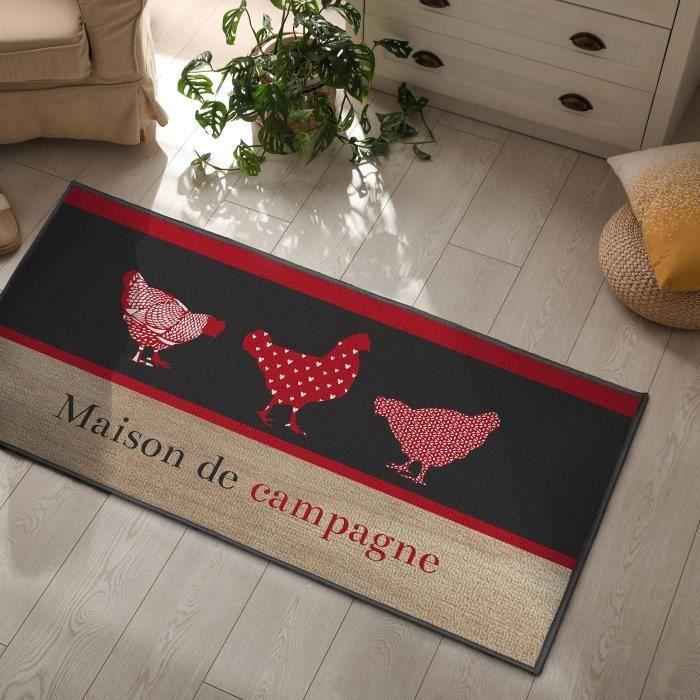 Tapis multi usages 50 x 120 cm Maison de campagne