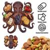 Осьминог Мясная тарелка Поднос для закусок Многофункциональный поднос для подачи еды Деревянный поднос для сыра, мяса, фруктов