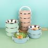Stainless Steel Insulated Multi-Layer Lunch Box for Students, Dorms, and Offices