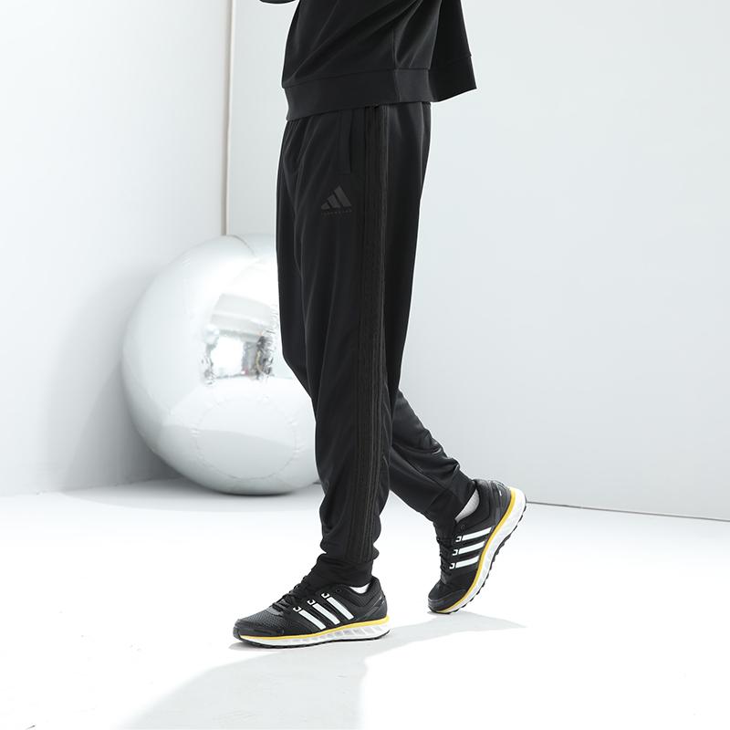 Adidas Винтажные три полоски средней посадки зауженные трикотажные джоггеры унисекс джоггеры черные TR30P1T-BB