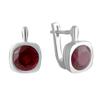 Silver Earrings with Natural Ruby 5.875ct (2065111)