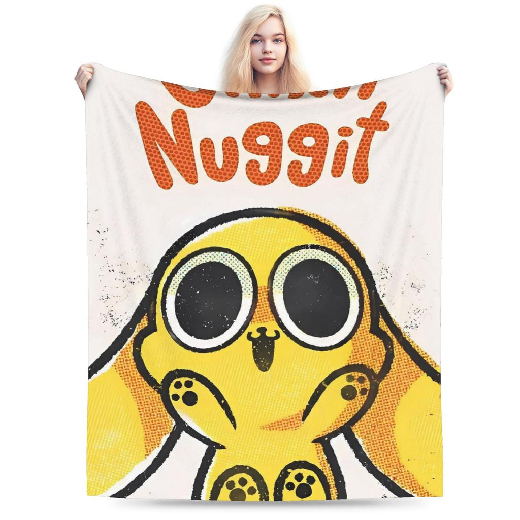 Chikn Nuggit Soft Blanket Girls Boys Plush Throw Blanket Print Home Decor Flannel Bedspread Sofa Bed Cover