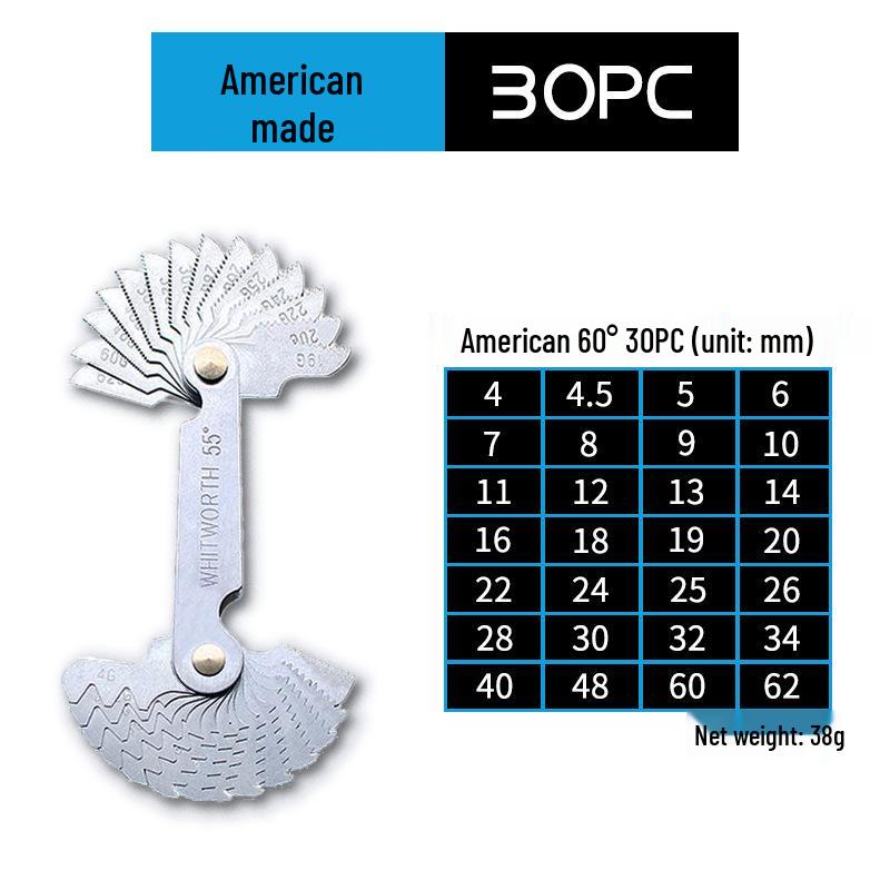 Американский стандартный метрический и дюймовый резьбовой калибр-пробка и шаблон