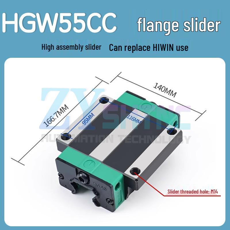 HIWIN Linear Guide Rail & Slider HGH/HGW Sizes 15-45
