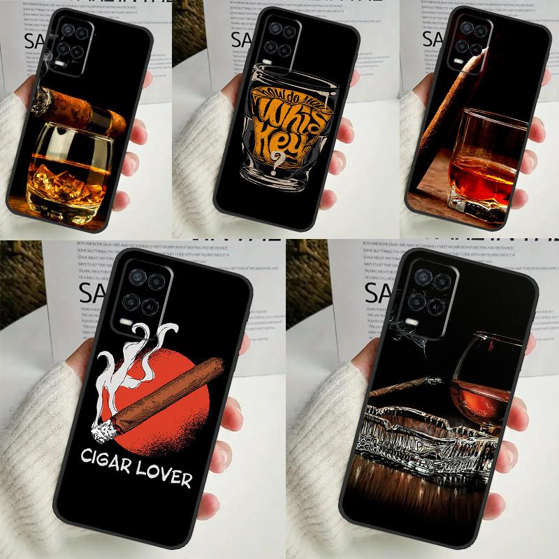 Чехол для сигары и виски для OPPO A17 A77 A58 A78 A98 A15 A5 A9 A96 A76 A16 A54 A74 A94 A52 A72 A79 A57S A53S