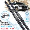Car Front Wiper Blade For Honda Ridgeline YK2 YK3 Pilot 2017 2018 2022 Windscreen Windshield Windows