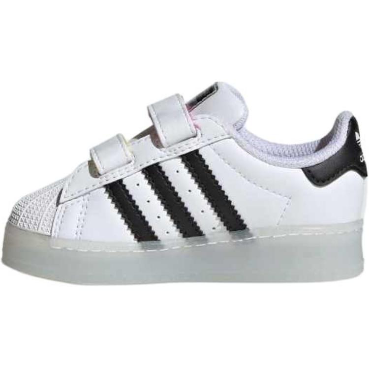 Adidas Набор светодиодных фонарей Superstar CF I - Белый Черный Детские Кроссовки Облачно-Белый Основной-Черный Небесно-Синий JI0508