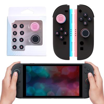 Для Nintendo Switch 2 Колпачки на джойстик Нескользящие Силиконовые Накладки на стики Контроллера Игровые Аксессуары Набор Стикеры на кнопки