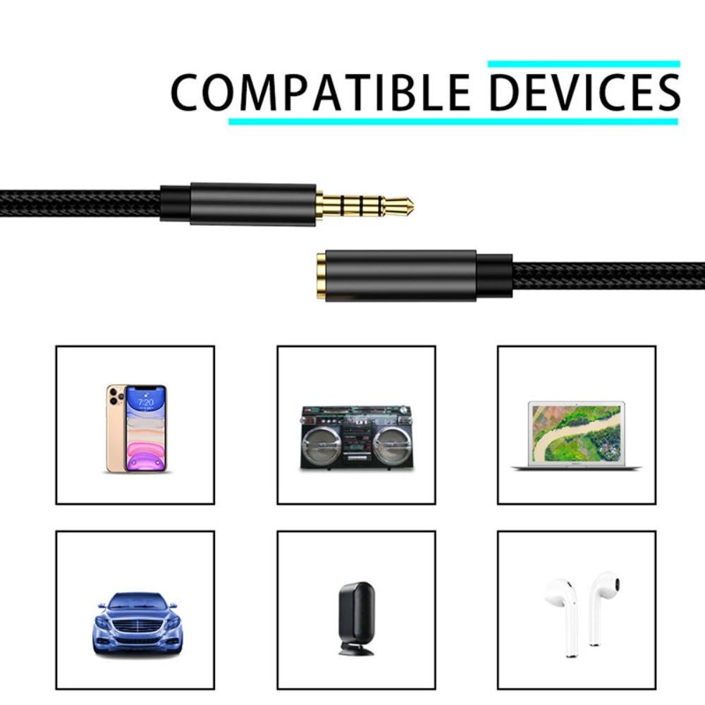 Кабель «папа-мама» 3,5 мм, кабель для наушников, кабель для передачи данных, удлинительный аудиокабель, кабель AUX