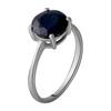 Серебряное кольцо с натуральным сапфиром 3.138ct (2057642)