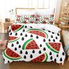 Dropship Duvet Cover Set  3D Print Watermelon Lemon Home Textile Bed Comforter Set King Size Quilt Cover+Pillowcases -No Sheet