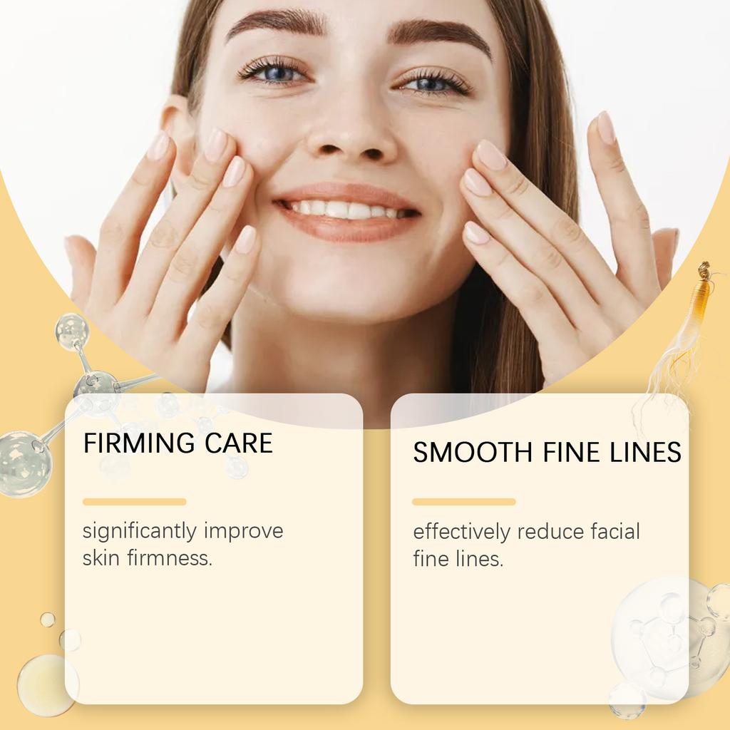 Жидкость против морщин и укрепления кожи с женьшенем восстанавливает и питает, борется с морщинами, укрепляет, осветляет линии, глубоко увлажняет и подтягивает кожу, 100 мл