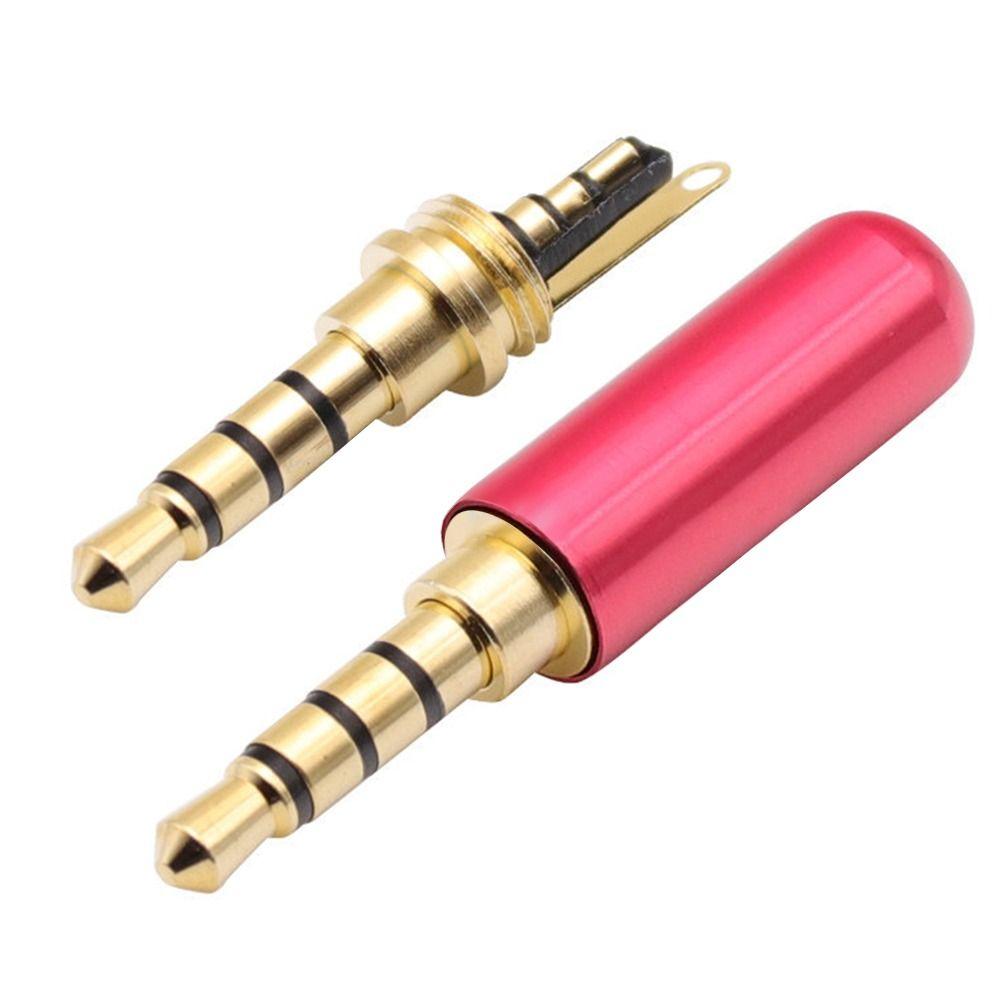 Stereo 3.5MM Plug Male Headphone Jack 4 Poles 3.5 Jack Adapter 3.5MM Stereo Audio Connector