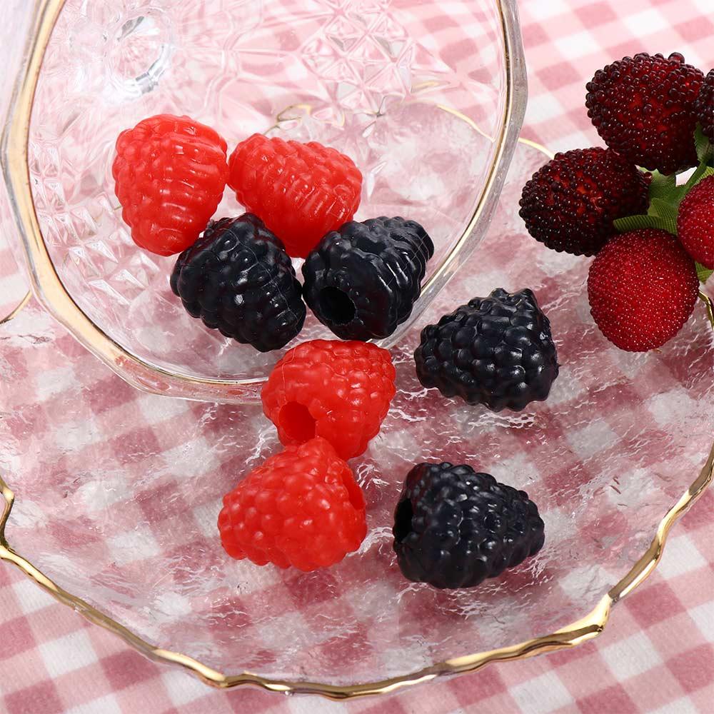 Color DIY Accessories Fake Fruit Artificial Raspberry Photography Props Mulberry Branch Model