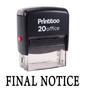 Printtoo Custom Stamp ПОСЛЕДНЕЕ УВЕДОМЛЕНИЕ Самостоятельная резиновая печать Office