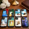 Милый Кот Забавный Чехол Для Телефона Для iPhone 17,16,15,14,13,Pro,Max,Plus,Магнитный Для Magsafe Беспроводной Зарядки