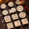 1PC Holiday Gift Christmas Wax Seal Stamp Vintage Brass Engraved Scrapbooking Craft