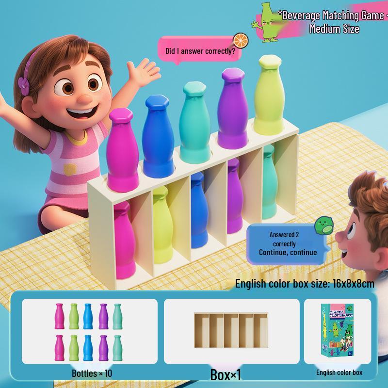 Детская игра на память «Угадай бутылку» - Интерактивная развивающая игрушка для интеллектуального развития