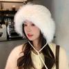 Warm Winter Plush Hat Thickened Ear Protection Hat Trendy Knit Hat  for Women