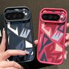 Ударопрочный чехол TPU с геометрическим рисунком для Google Pixel 9 Pro XL 8A 8 7 Pro 7A, матовый мягкий силиконовый защитный чехол для линз телефона