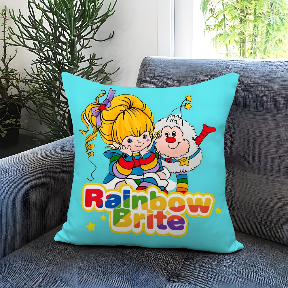 Популярная наволочка R-Rrainbow Brites Удобная двусторонняя наволочка Идеально подходит для автомобиля, дивана, спальни и многого другого