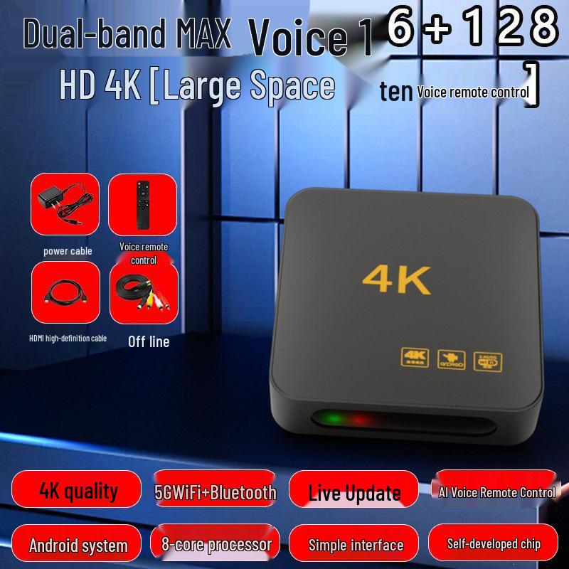 4K 5G Беспроводная Smart TV приставка: Универсальное устройство для HD-стриминга